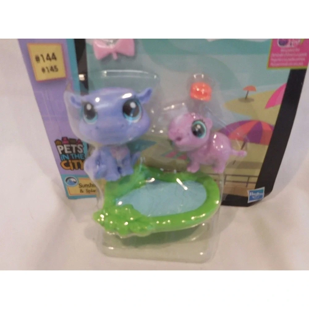 LPS LITTLEST PET SHOP Sunshine Kiboko 144 Splasher 145 PETS in the CITY‎ LPS NIP